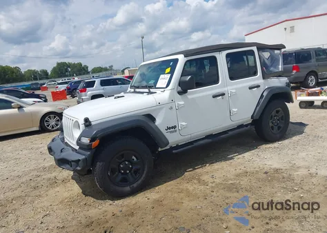 2021 Jeep Wrangler Unlimited Sport 4X4 из США, поврежденный, VIN 1C4HJXDN3MW759324